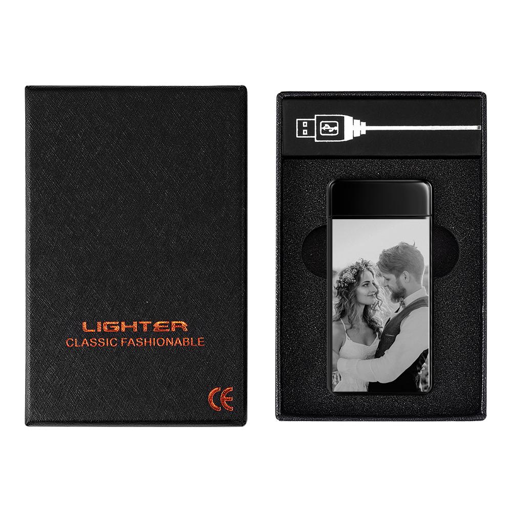 Custom Photo Lighter Engraved Calendar Lighter Valentine's Gift For Lovers