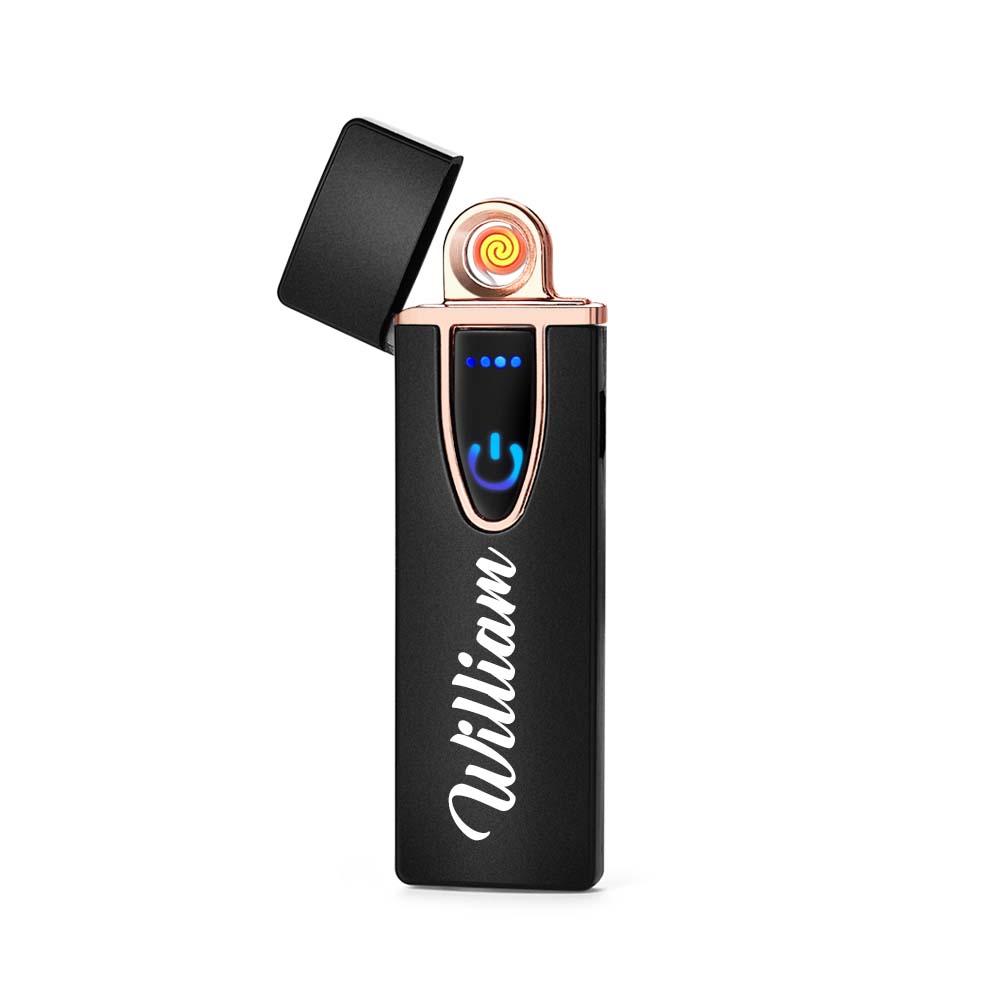 Personalized Black Engraved Lighter Bachelorette Party Favor Gift Best Man Gift for Him