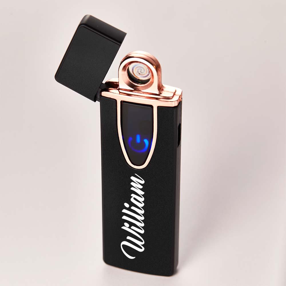Personalized Black Engraved Lighter Bachelorette Party Favor Gift Best Man Gift for Him