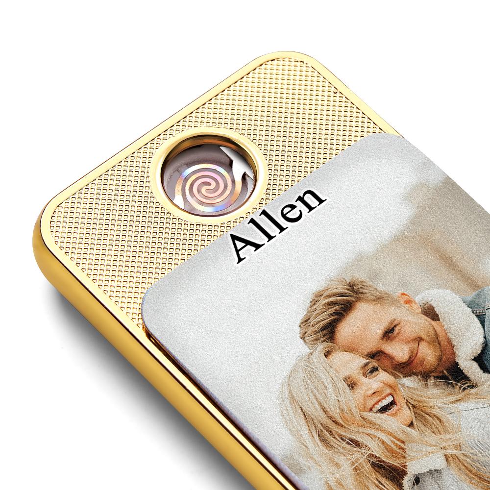 Personalized USB Rechargeable Electric Lighter with Your Photo or Image Personalised Flameless Photo Lighter