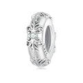 Patterns Stopper Charm Spacer Charm Silver