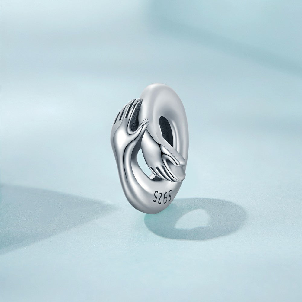 Embrace Stopper Charm Spacer Charm Silver