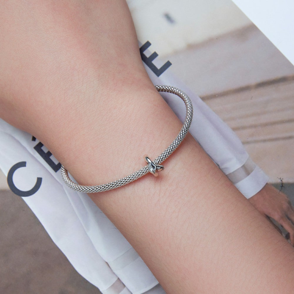 Embrace Stopper Charm Spacer Charm Silver
