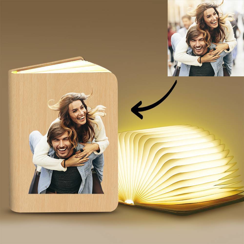 Christmas Gift Photo Book Lamp Desk Reading Floor Night Light Colorful