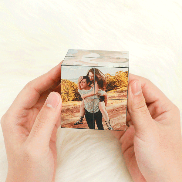 Photo Frame Multiphoto Colorful Rubic's Cube