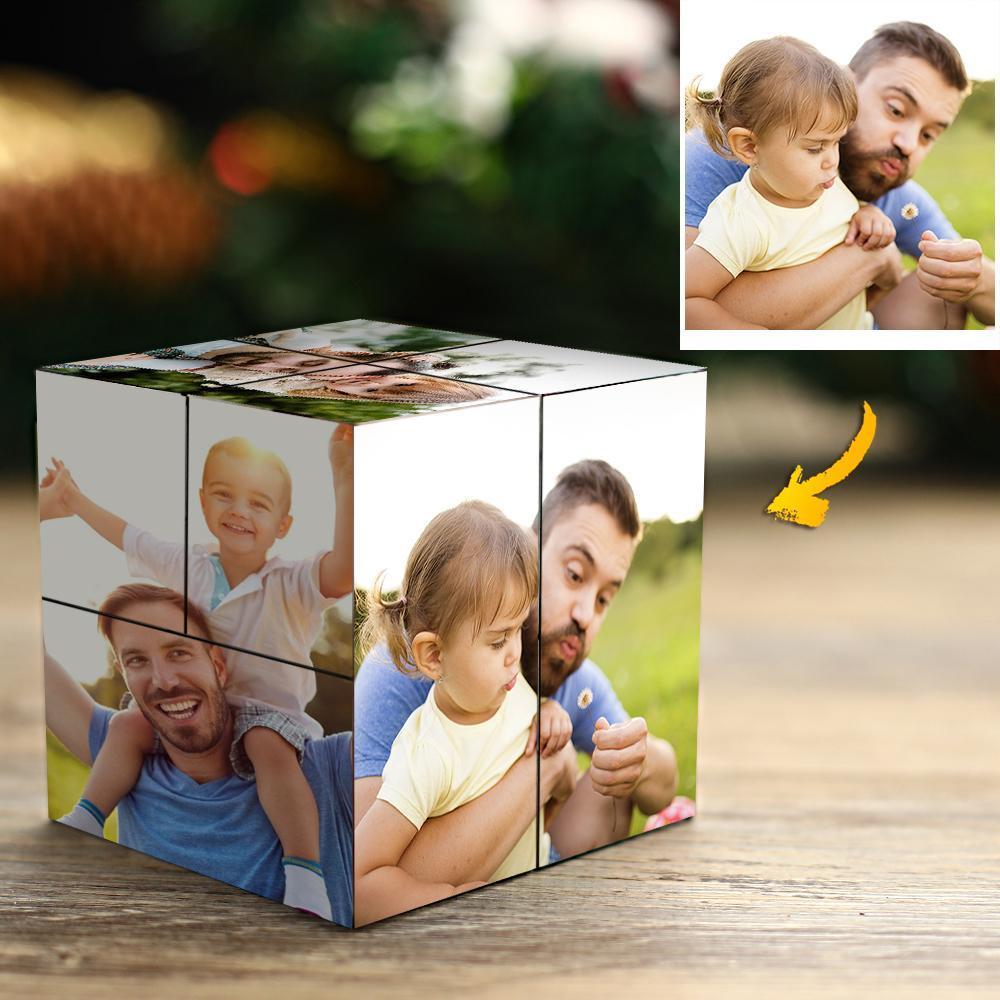 Photo Frame Rubic's Multiphoto Frame Personalized Picture Collage Cube