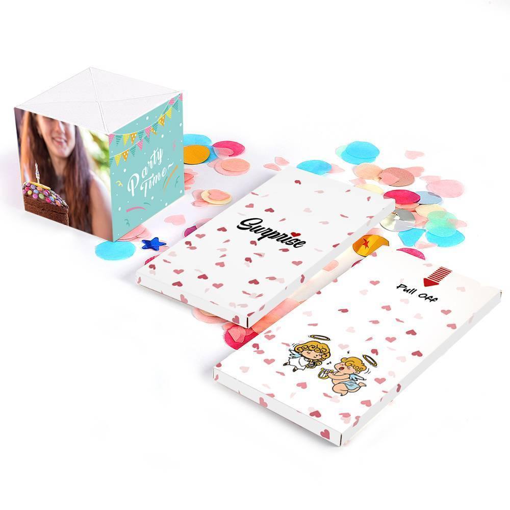 Surprise Box Photo Surprise Explosion Bounce Box DIY Birthday Box