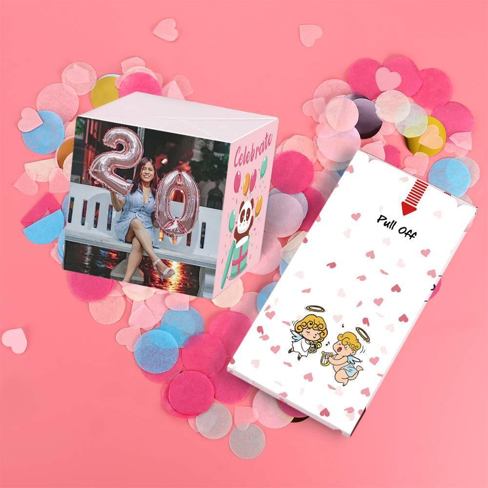 Surprise Box Custom Photo Surprise Explosion Bounce Box DIY - Birthday Box