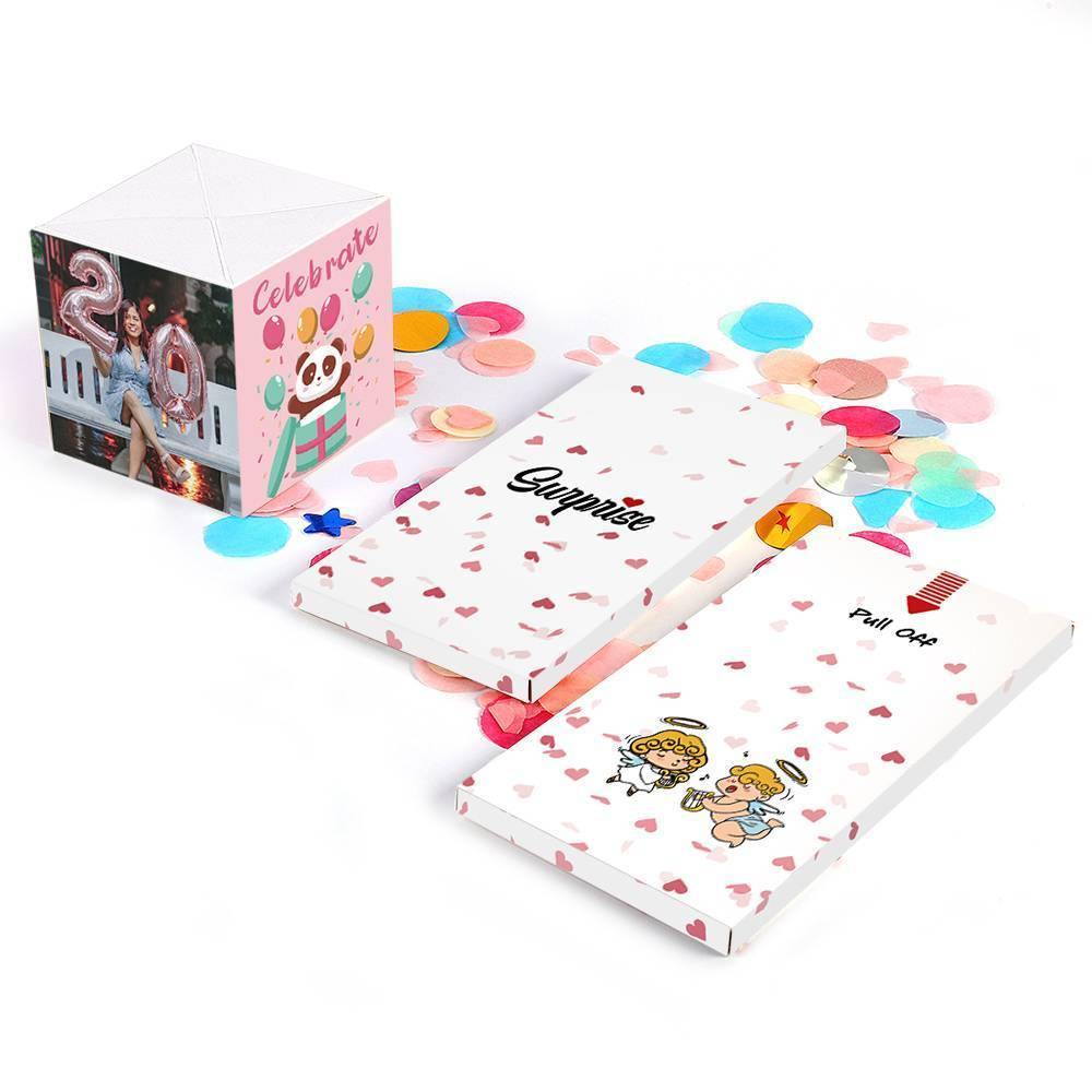 Surprise Box Custom Photo Surprise Explosion Bounce Box DIY - Birthday Box