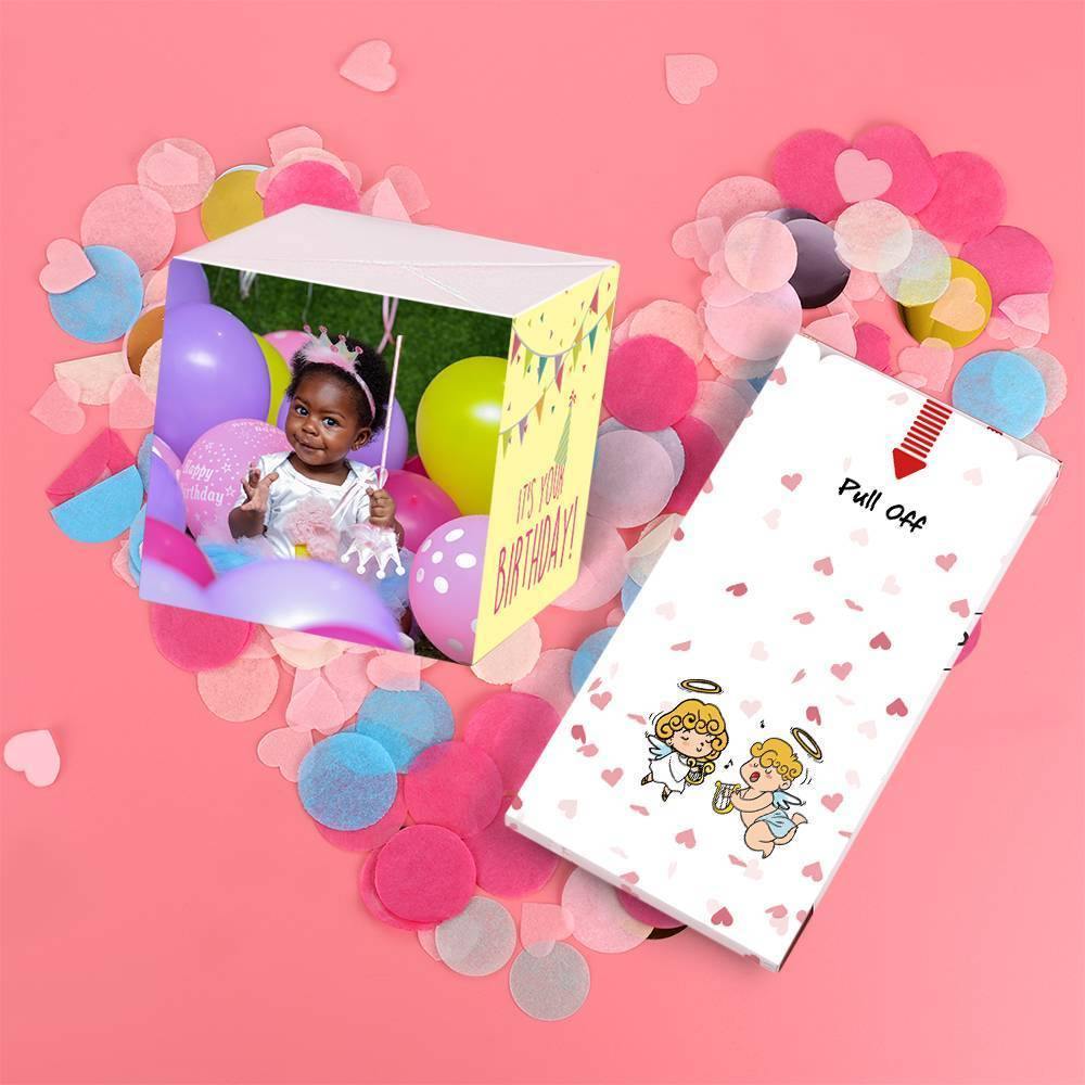 Surprise Box Custom Photo Surprise Explosion Bounce Box DIY - Birthday Box