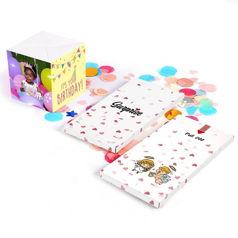 Surprise Box Custom Photo Surprise Explosion Bounce Box DIY - Birthday Box