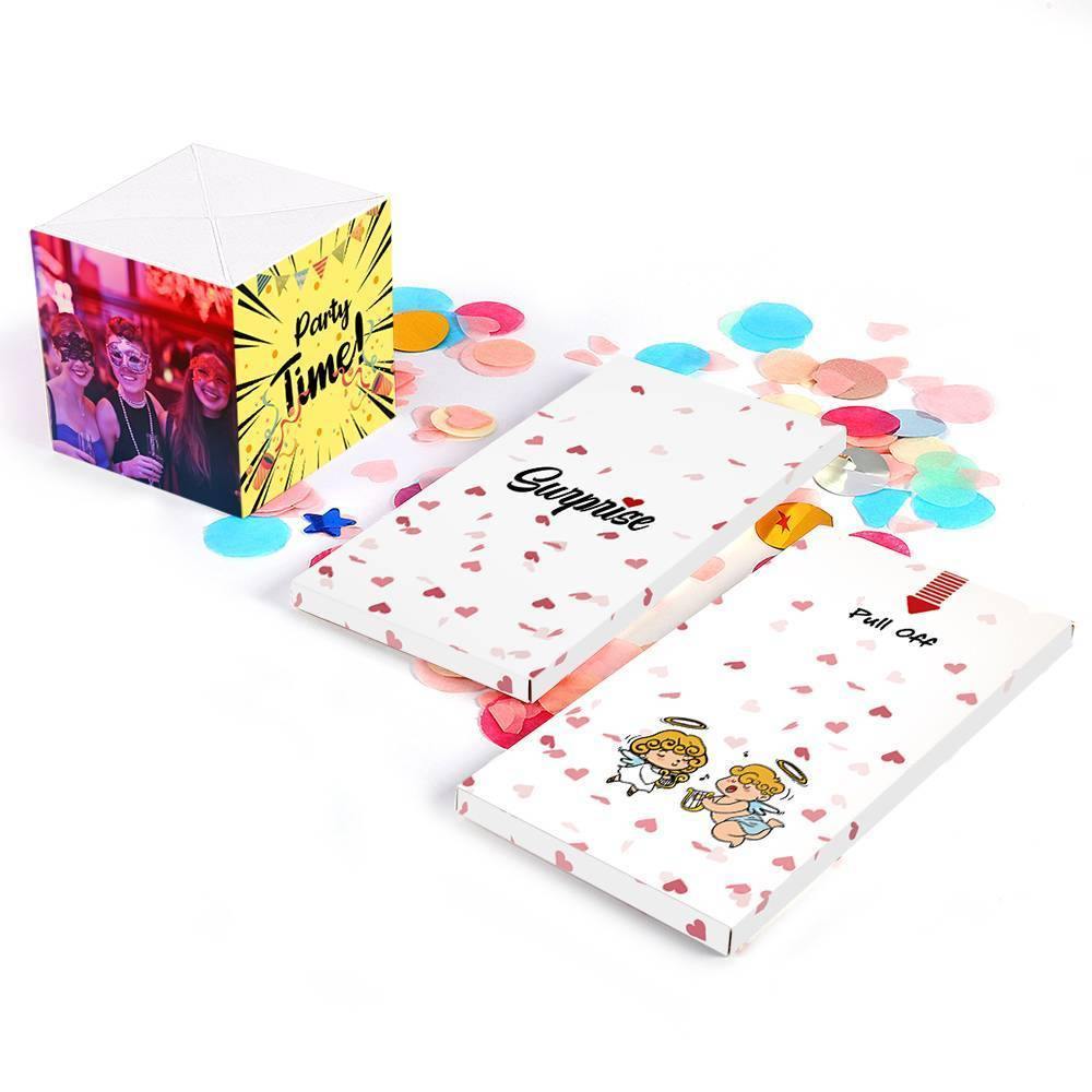 Surprise Box Custom Photo Surprise Explosion Bounce Box DIY - Happy Birthday Box