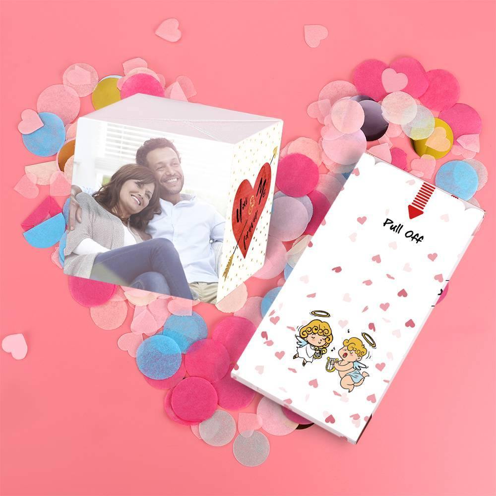 Surprise Box Custom Photo Surprise Explosion Bounce Box DIY  for Couples