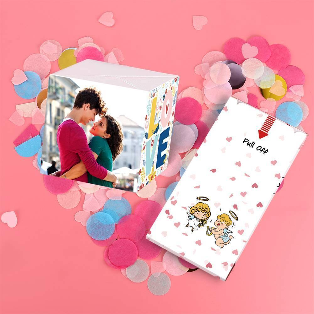 Surprise Box Custom Photo Surprise Explosion Bounce Box DIY with Heart