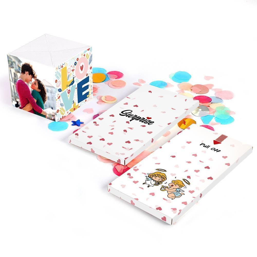 Surprise Box Custom Photo Surprise Explosion Bounce Box DIY with Heart