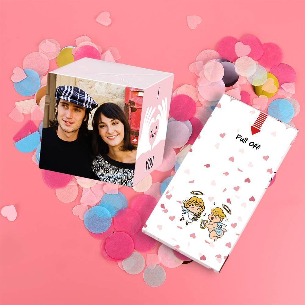 Surprise Box Custom Photo Surprise Explosion Bounce Box DIY - Hug Me Surprise Box