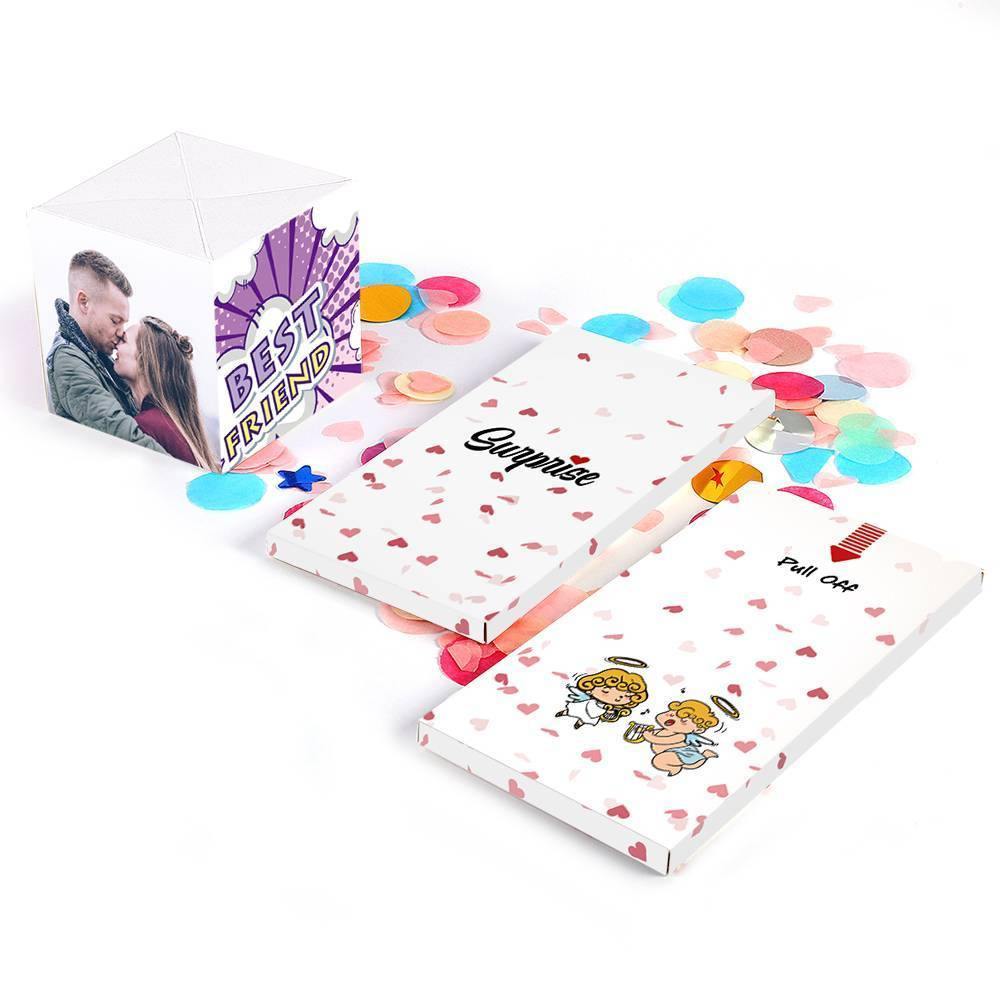 Surprise Box Custom Photo Surprise Explosion Bounce Box DIY - Best Friends Gift