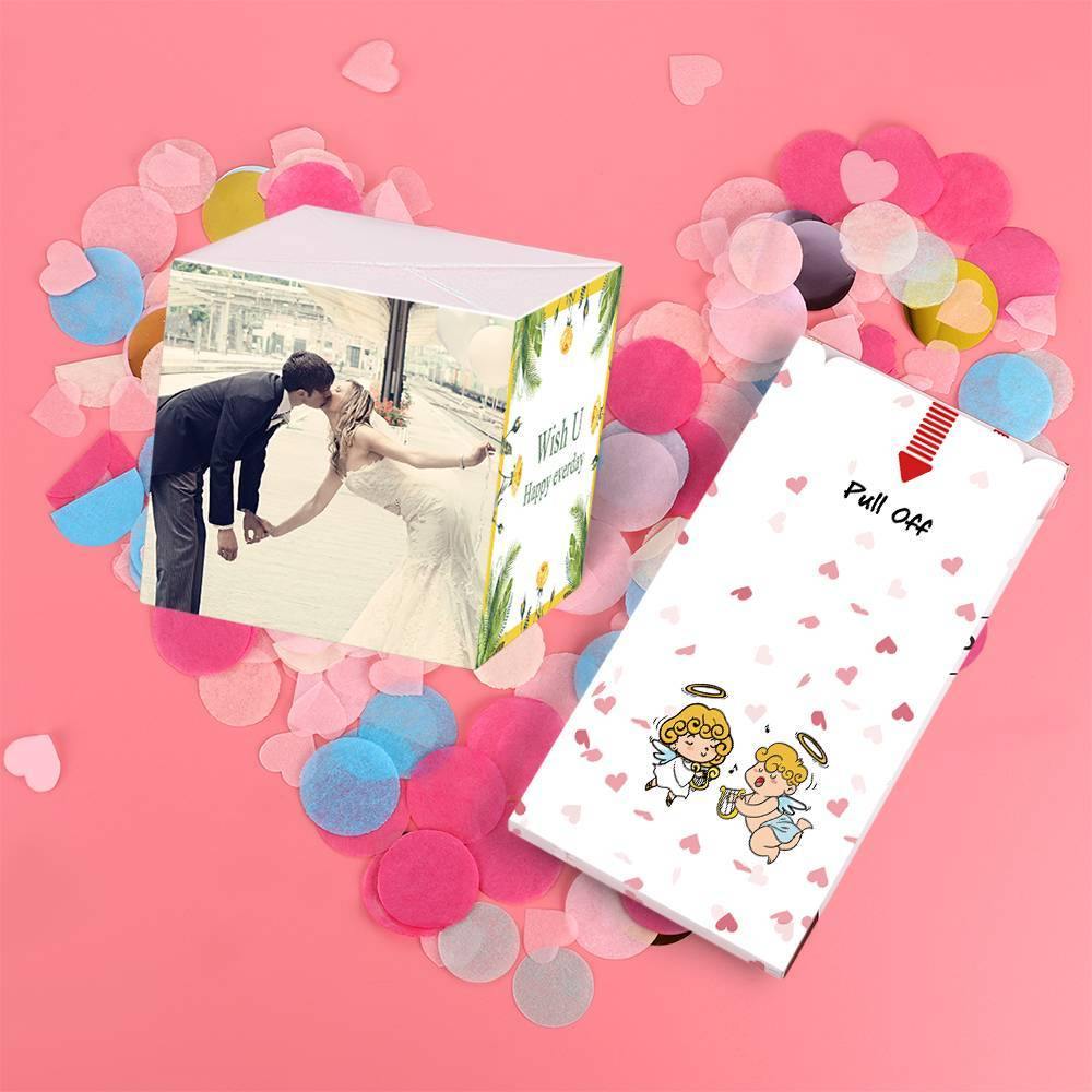 Surprise Box Photo Surprise Explosion Bounce Box DIY - Wish You Happy Everyday
