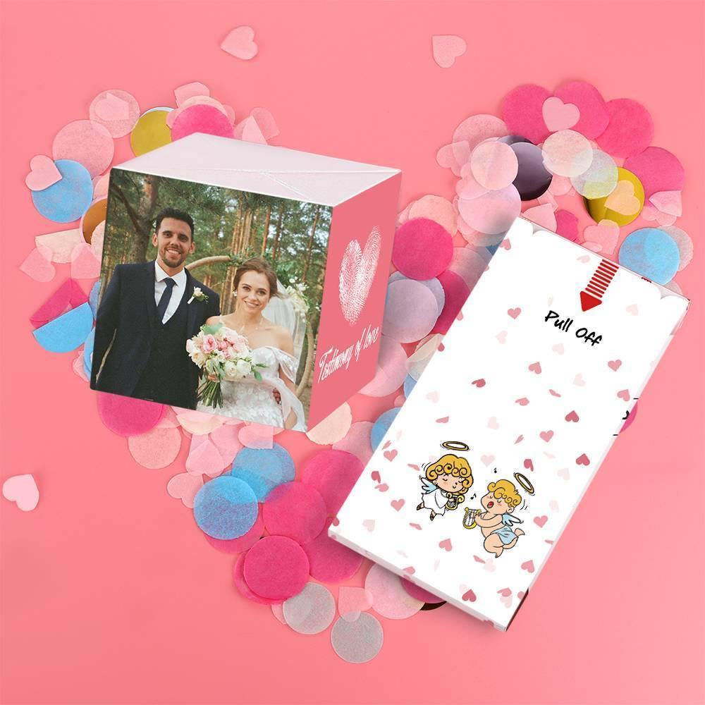 Surprise Box Custom Photo Surprise Explosion Bounce Box DIY Testimony of Love