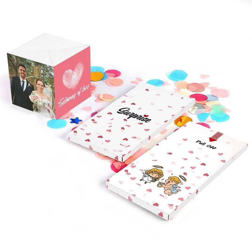 Surprise Box Custom Photo Surprise Explosion Bounce Box DIY Testimony of Love