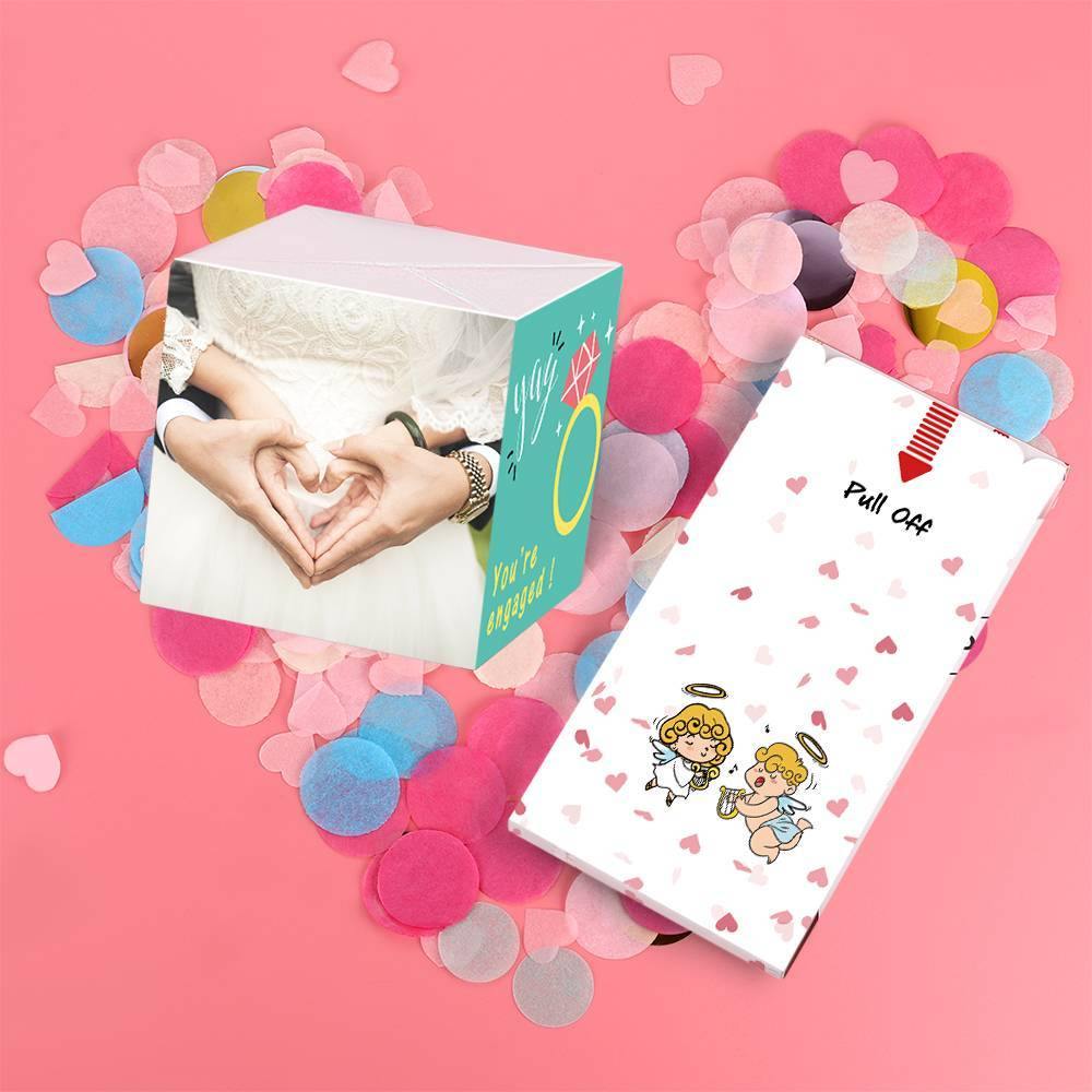Surprise Box Custom Photo Surprise Explosion Bounce Box DIY - Love Forever Surprise Box