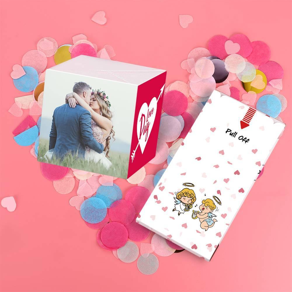 Surprise Box Custom Photo Surprise Explosion Bounce Box DIY - Kiss Anniversary