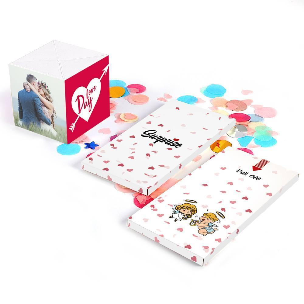 Surprise Box Custom Photo Surprise Explosion Bounce Box DIY - Kiss Anniversary