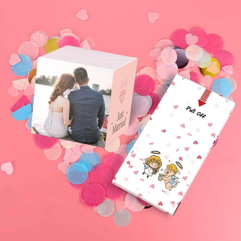 Surprise Box Custom Photo Surprise Explosion Bounce Box DIY - Wedding Anniversary
