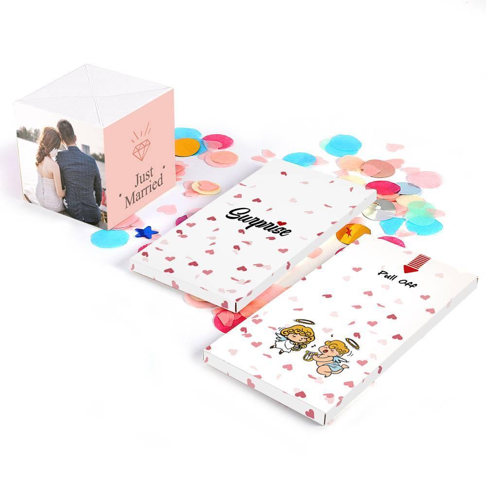 Surprise Box Custom Photo Surprise Explosion Bounce Box DIY - Wedding Anniversary
