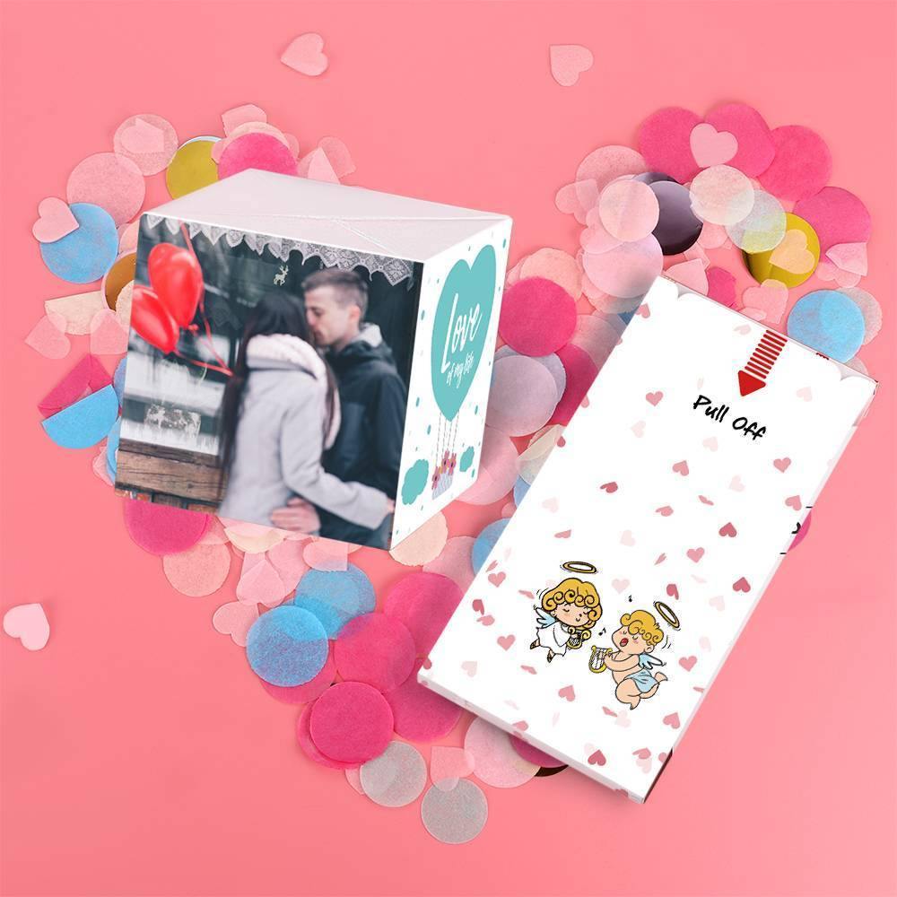 Surprise Box Custom Photo Surprise Explosion Bounce Box DIY - Happily Ever After
