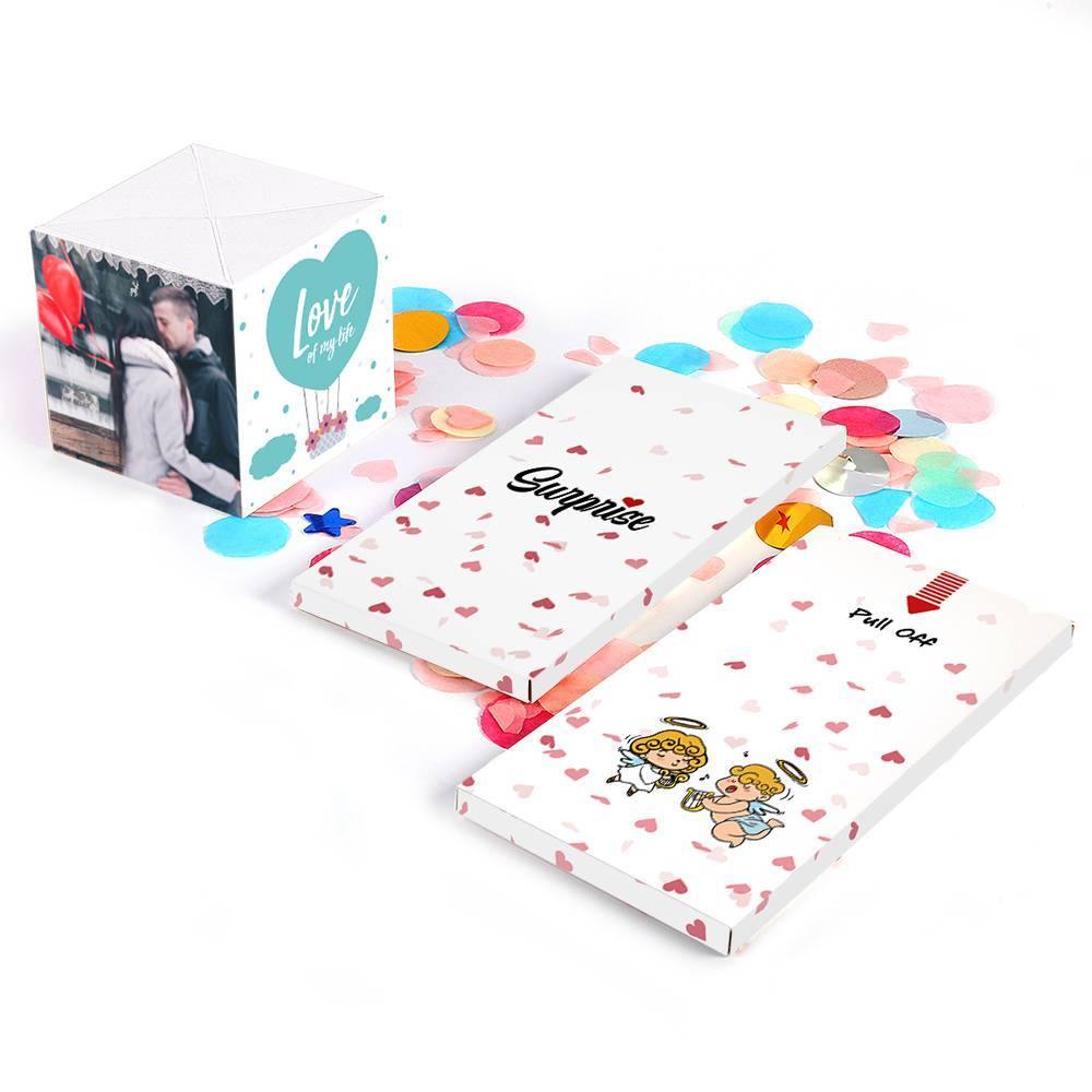 Surprise Box Custom Photo Surprise Explosion Bounce Box DIY - Happily Ever After