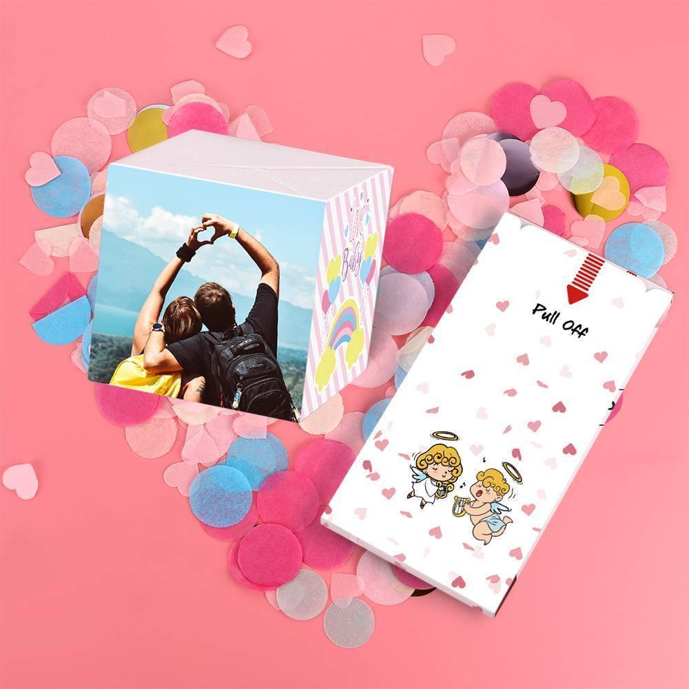 Surprise Box Photo Surprise Explosion Bounce Box DIY - Love Baby