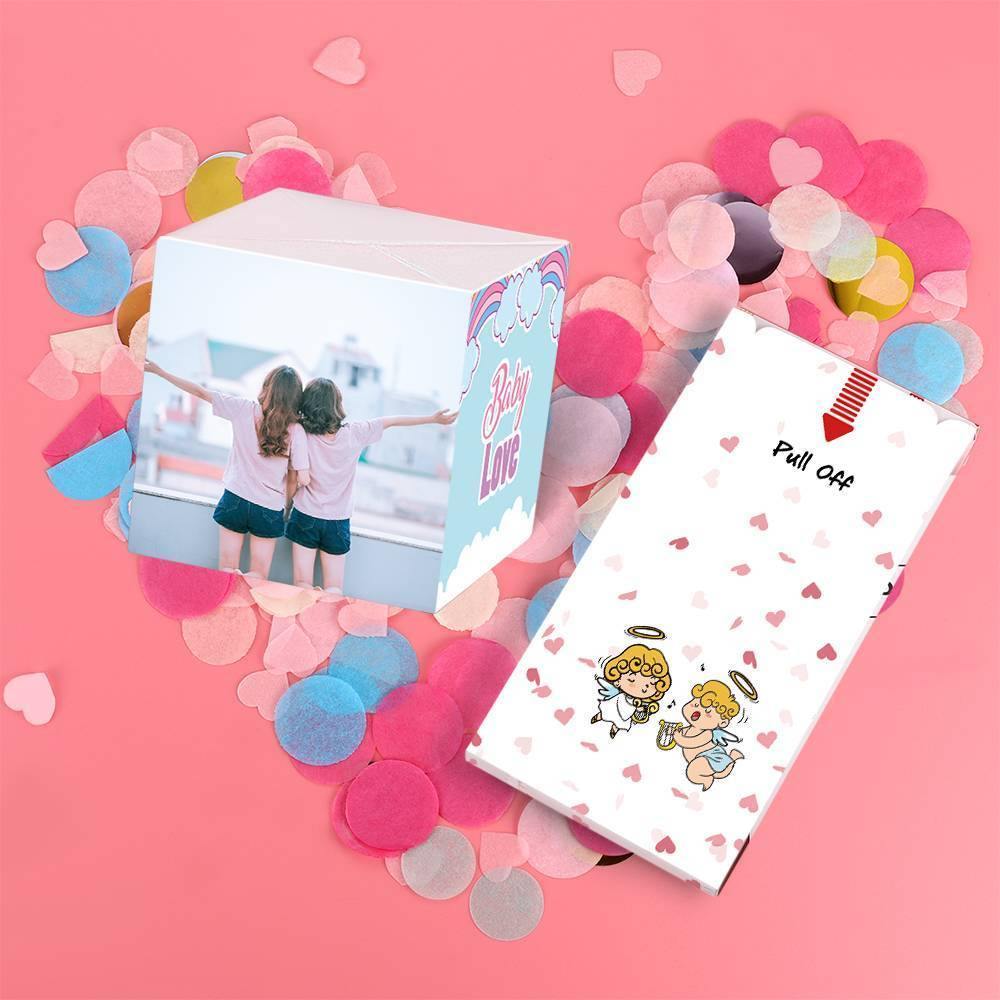 Surprise Box Custom Photo Surprise Explosion Bounce Box DIY Testimony of Love