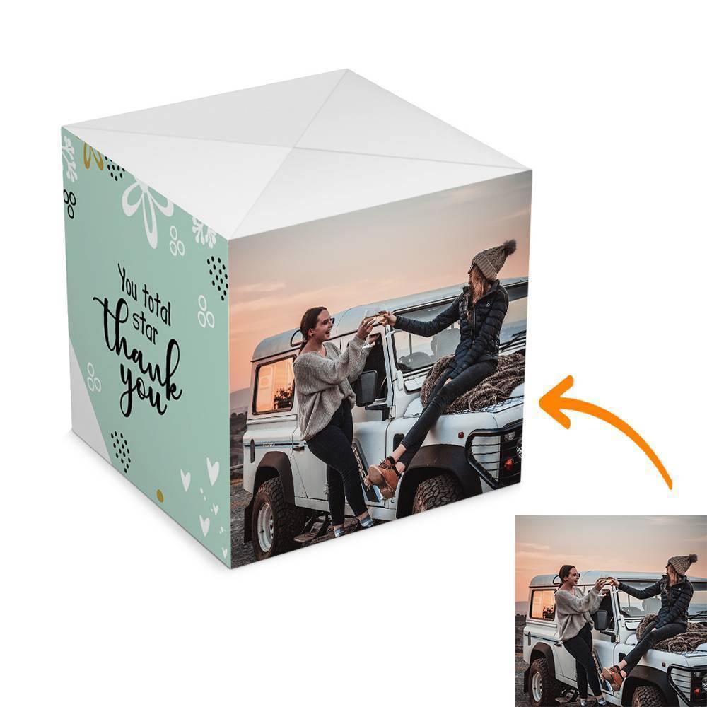 Surprise Box Custom Photo Surprise Explosion Bounce Box DIY - Thank You