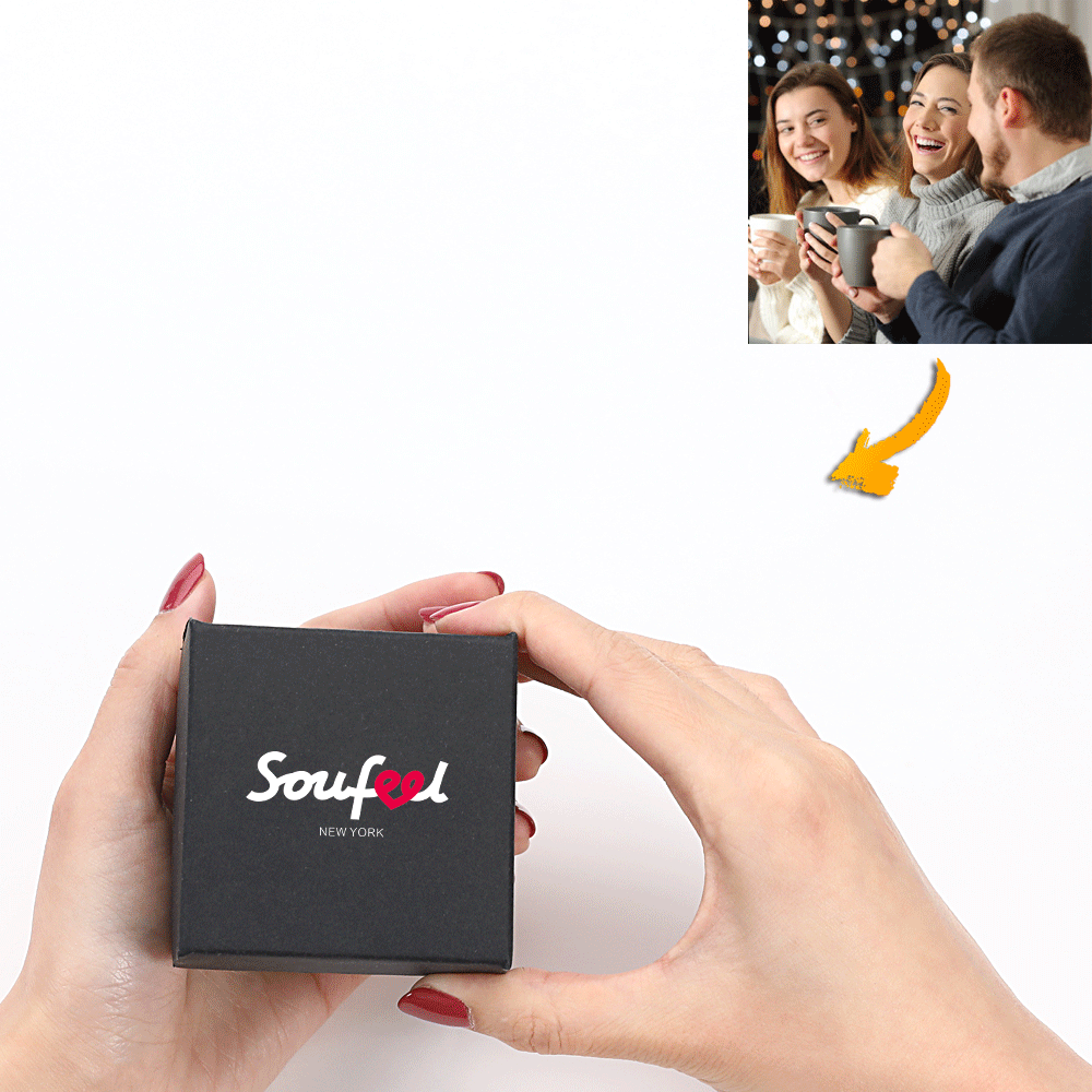 Custom Photo Soufeel Jewelry Box Five Photos Best Friends