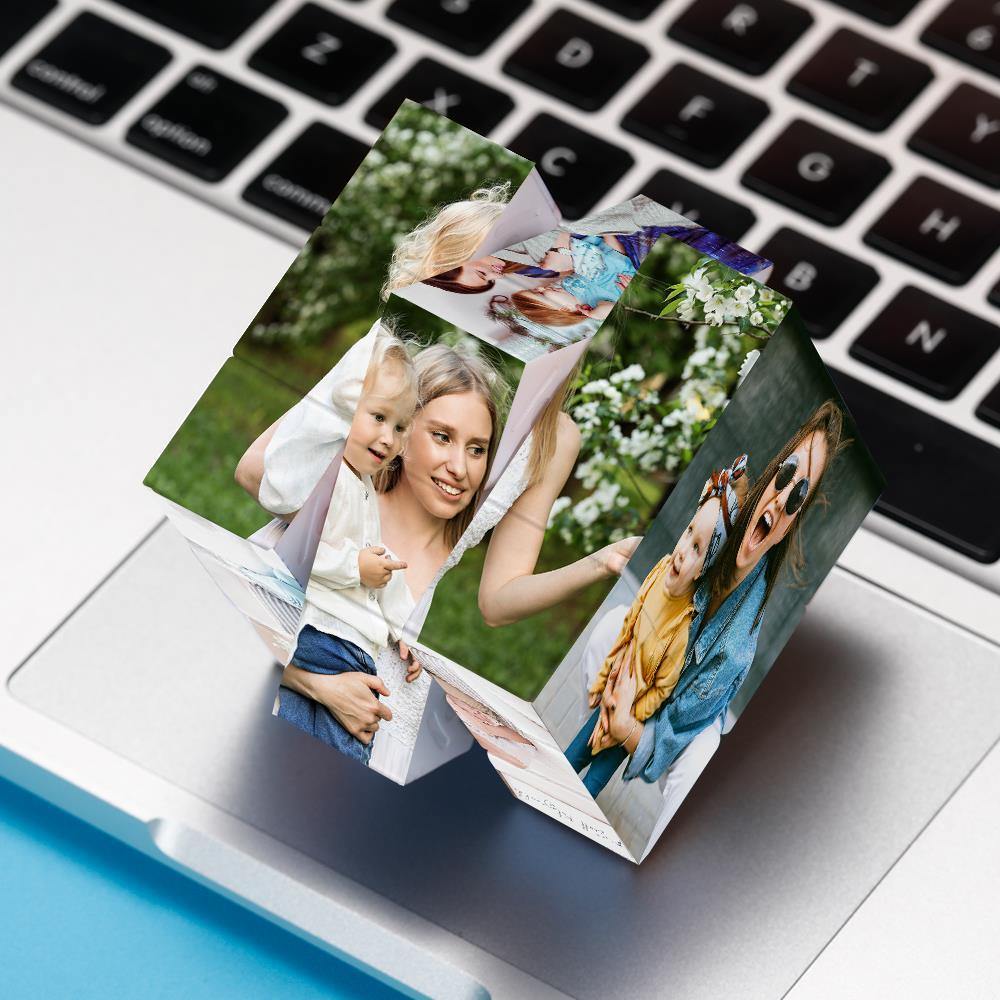 Photo Rubic's Cube Personalized Six Pictures Mother's Gifts
