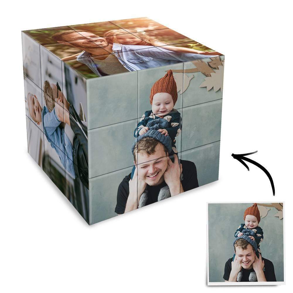 Time Limited Sale Custom Multi Photo Rubic's Cube Six sides Rubic's Cube - For Father And Baby Father's Day Gifts
