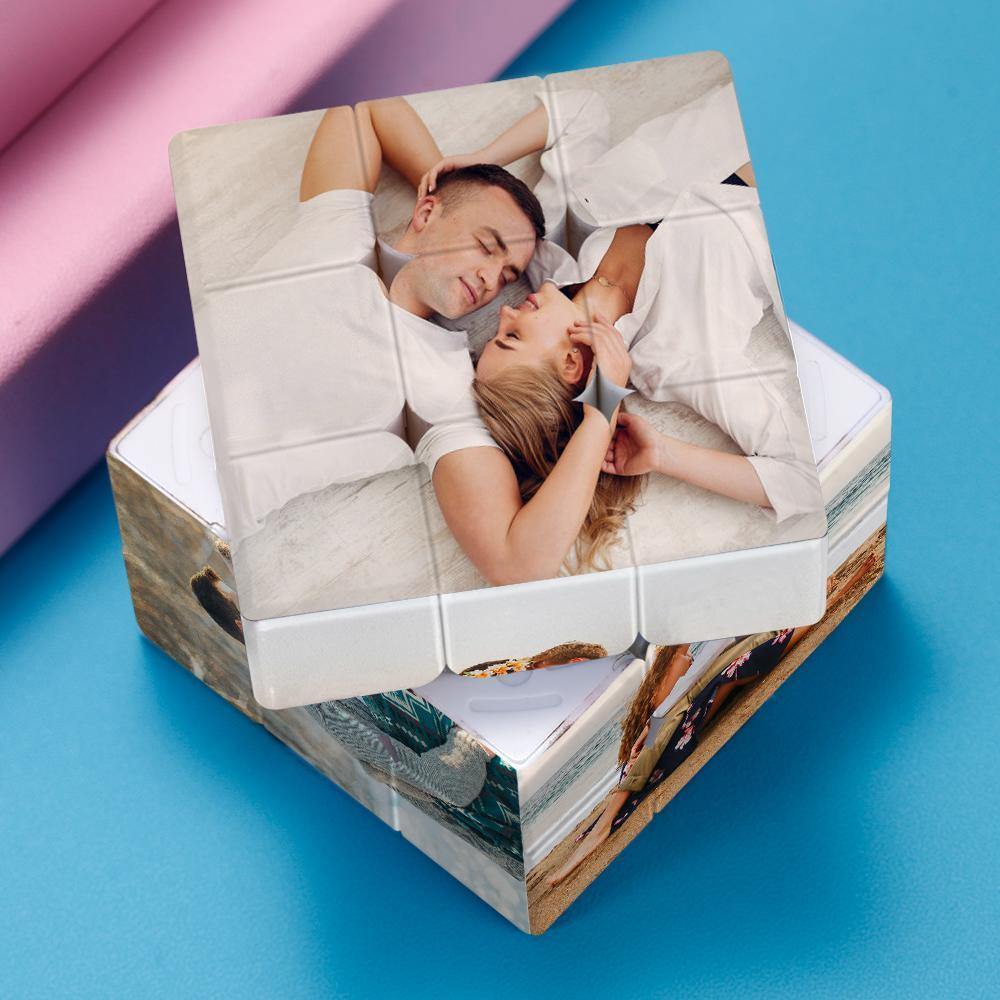 Personalized  Multiphoto Rubic's Cube Gifts for Her
