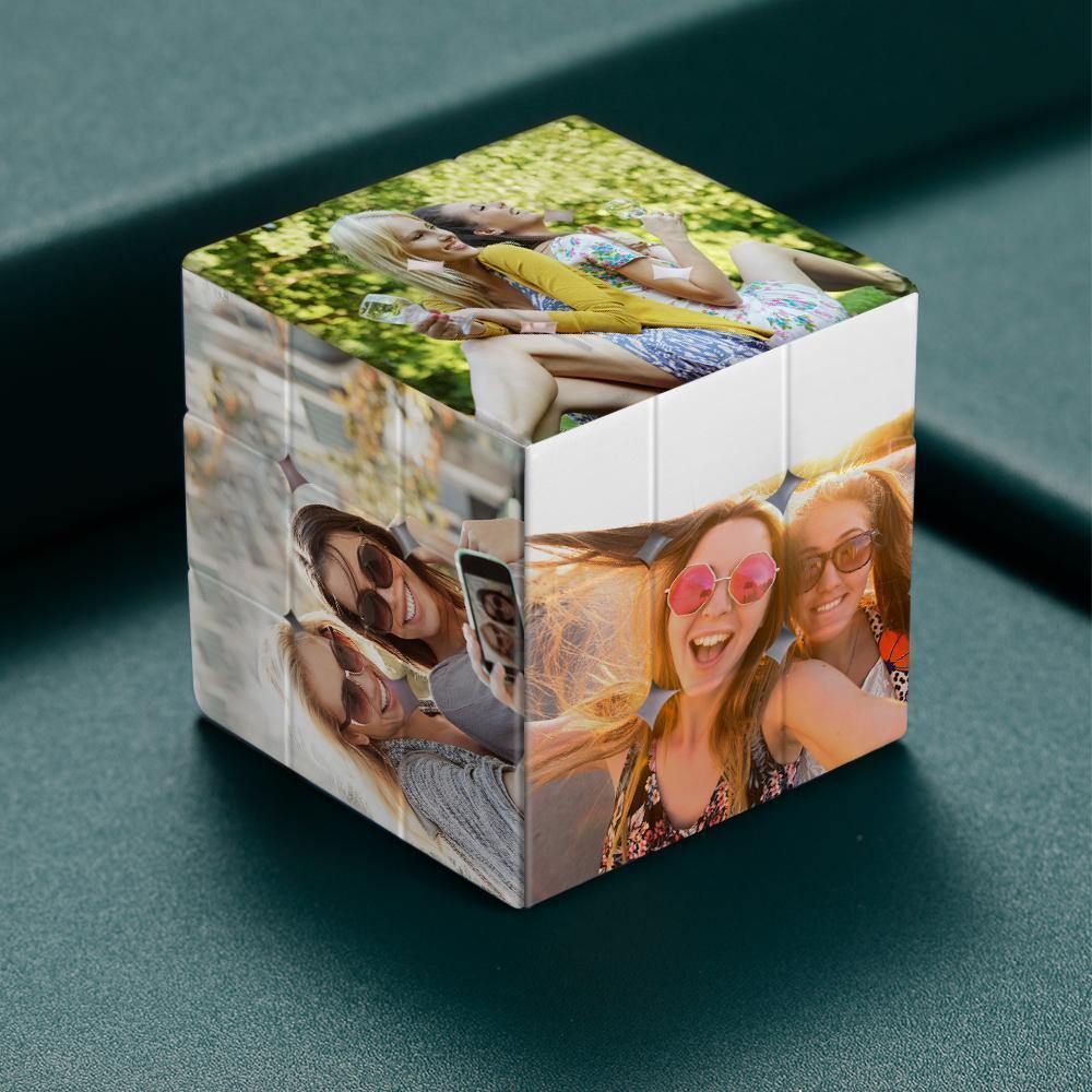 Custom Photo Rubic's Cube Personalized  Six Pictures Best Friends