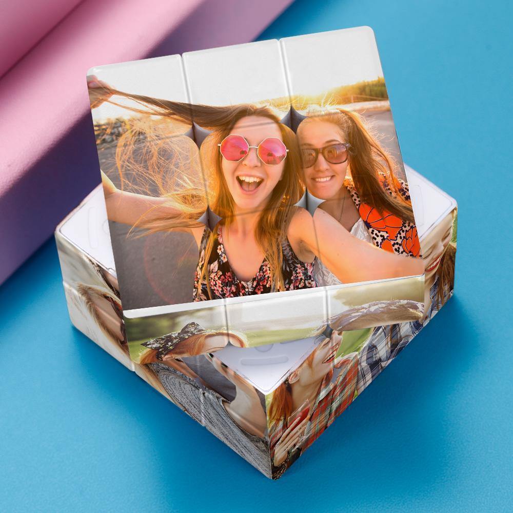 Custom Photo Rubic's Cube Personalized  Six Pictures Best Friends