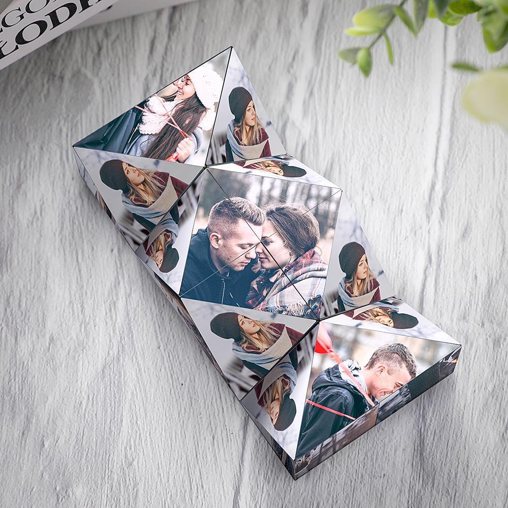 Custom Photo Personalized Rubic S Cube Rhombic For Couples Special Gifts
