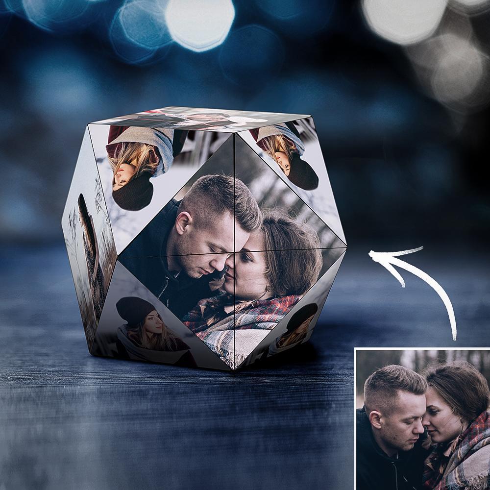 Custom Photo Personalized Rubic S Cube Rhombic For Couples Special Gifts