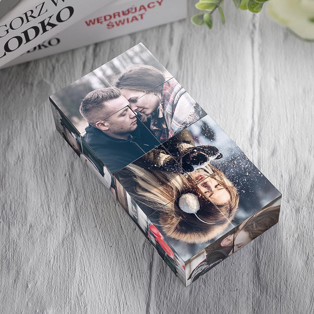 Custom Photo Personalized Rubic S Cube Rhombic For Couples Special Gifts