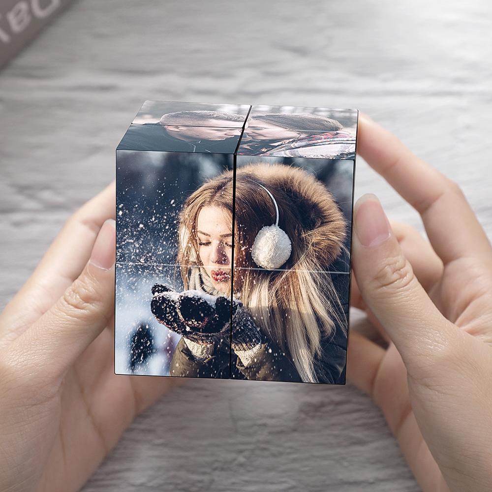 Custom Photo Personalized Rubic S Cube Rhombic For Couples Special Gifts
