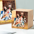 Custom Photo LED Digital Wooden Clock