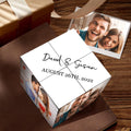 Custom Rubics Cube Photo Frame Multi Photo Mr And Mrs Custom Wedding Photo Cube 7*7*7cm