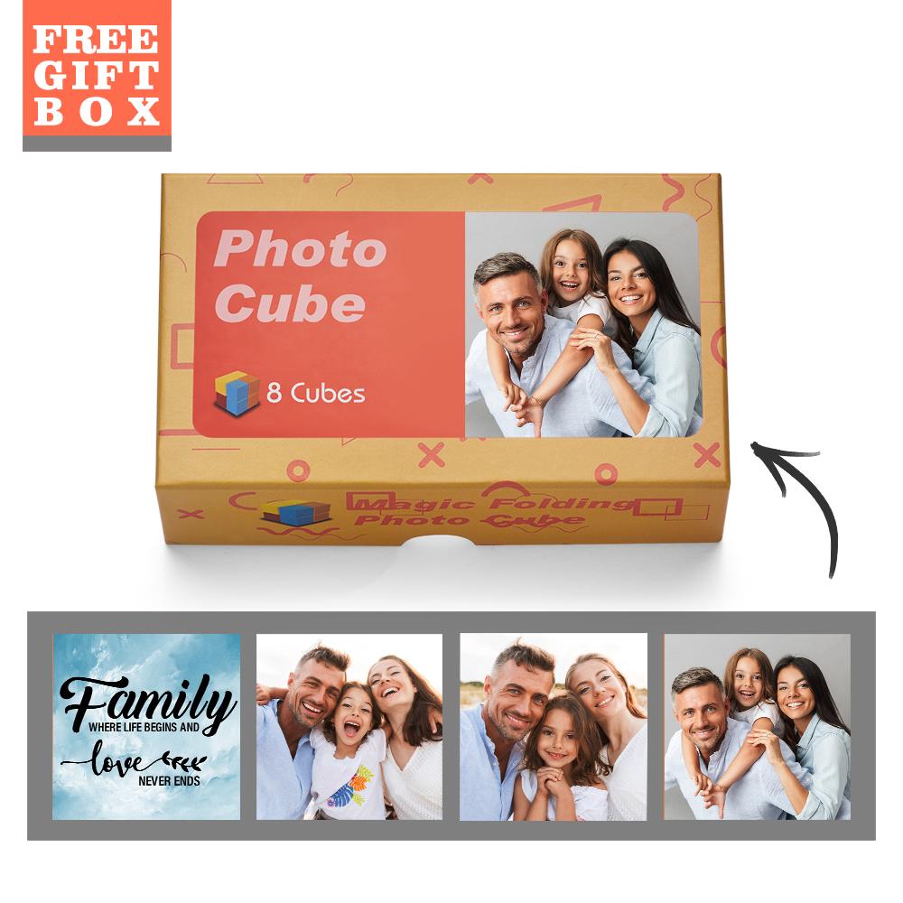 Custom Photo Rubics Cube Photo Frame Multiphoto Gifts For Family Together We Make A Family Rubic Cube
