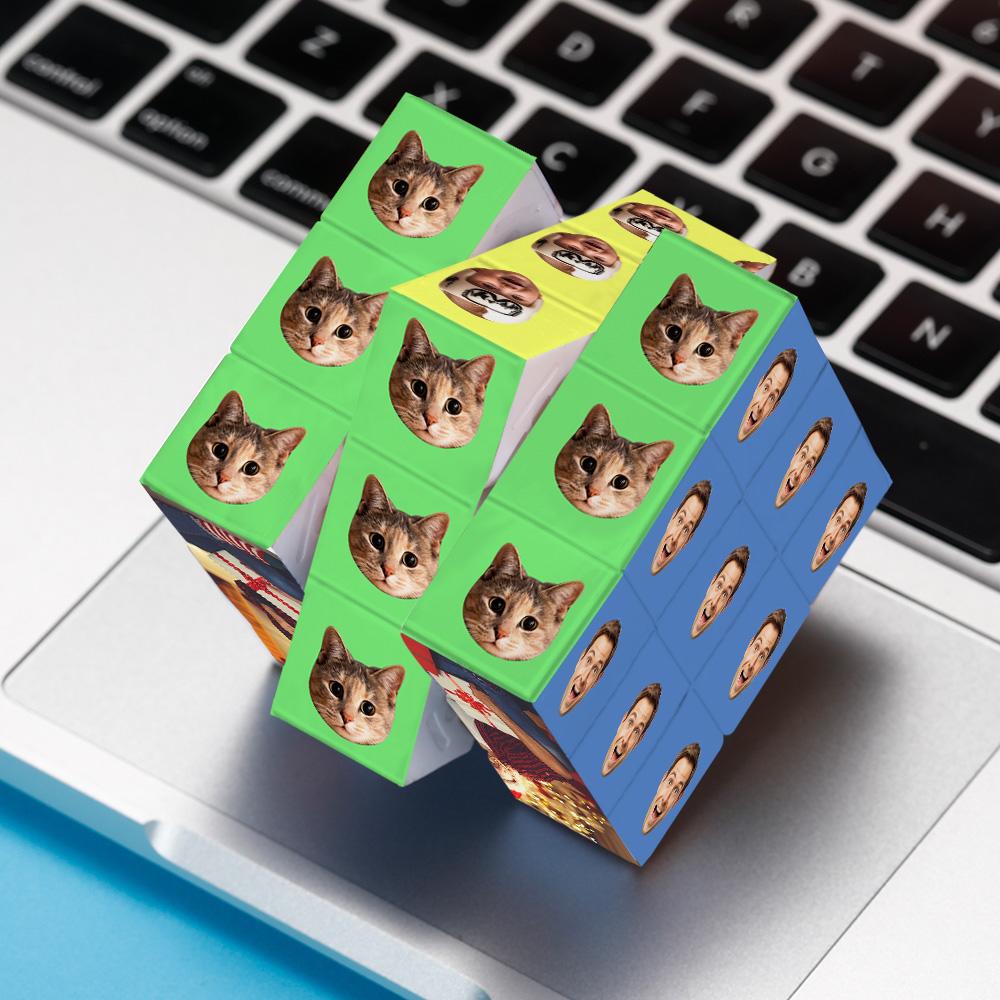 Custom Photo Face Rubic's Cube Creative Multiphoto Gifts