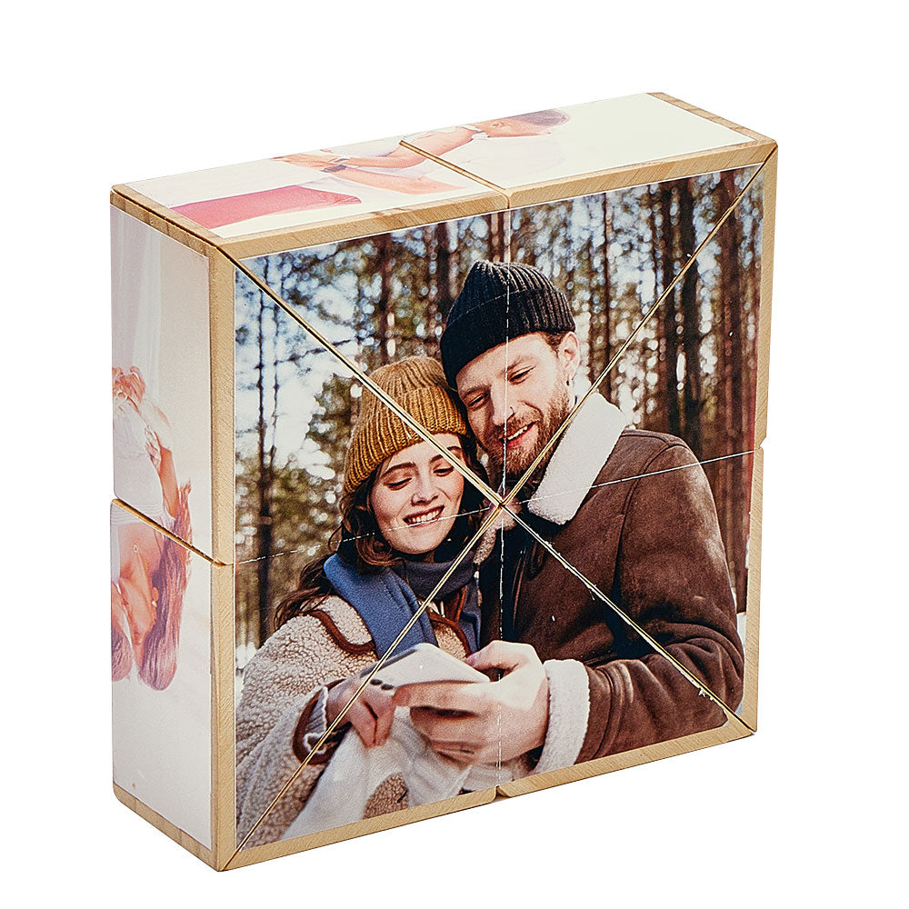 Custom Multiphoto Rubic's Cube Personalized Home Ornament Rubic's Cube