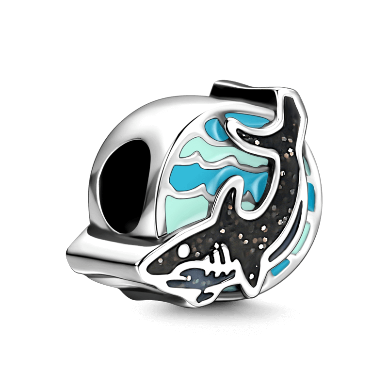 Shark Charm Silver